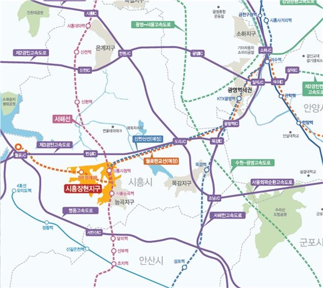 시흥장현지구 위치도.(사진=LH)