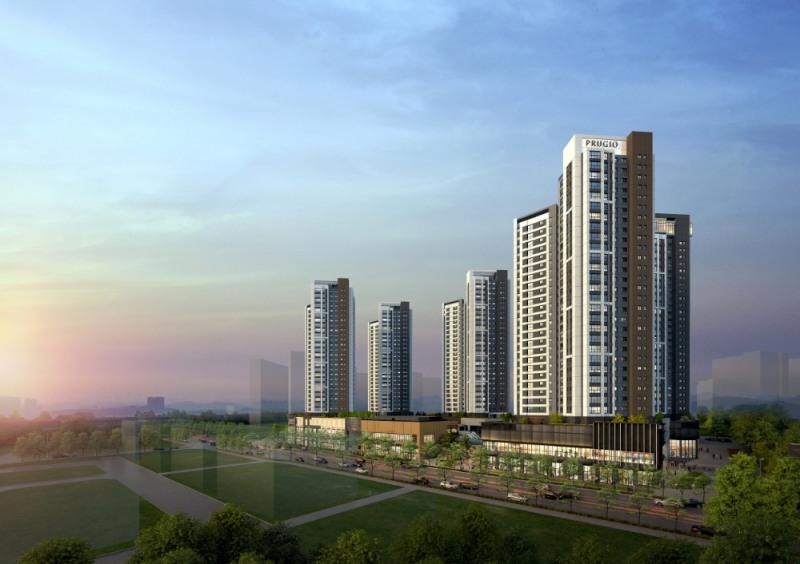 감일 푸르지오 마크베르 & 아클라우드 감일 투시도.(사진=대우건설)