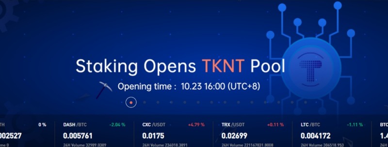 TKNT, BKEX에서 자유 해제 가능한 Flexible staking 서비스 출시