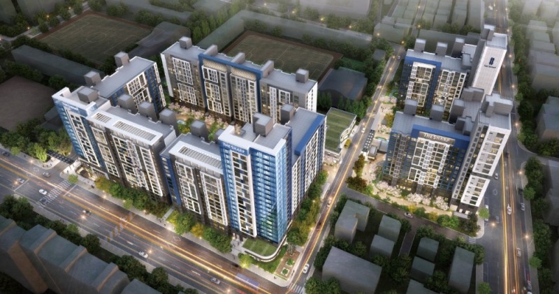 자양우성1차 리모델링사업(더샵 엘리티아) 조감도.(사진=포스코건설)