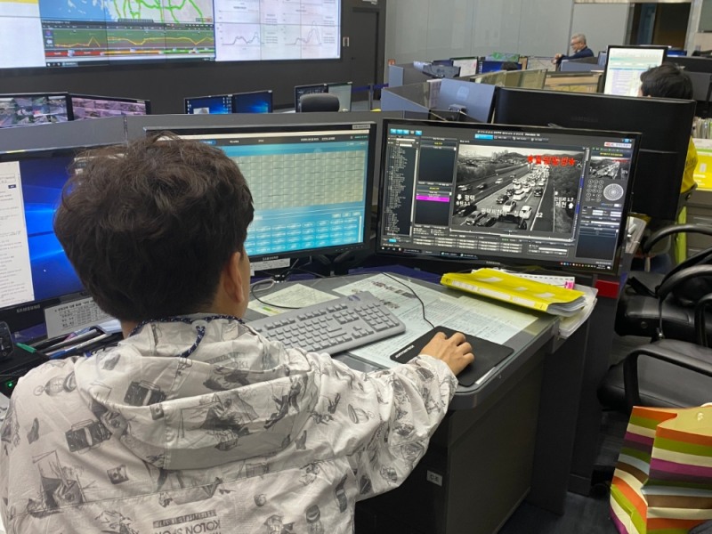 한국도로공사 교통상황실.(사진=맵퍼스)