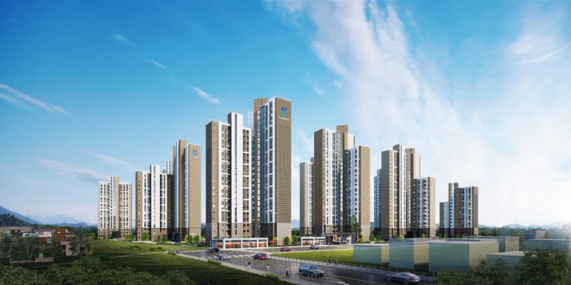 양평 다문지구 반도유보라 아이비파크 투시도. (사진= 반도건설)