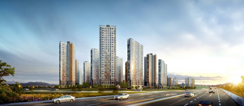 평택 지제역 동문굿모닝힐 맘시티 2차 투시도.(사진=동문건설)