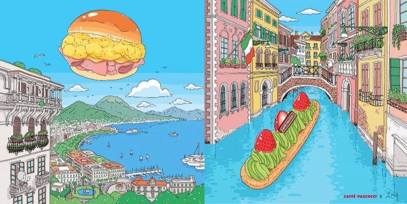 파스쿠찌, 나폴리의 아침, 베니스의 휴일로 브런치 시장 공략