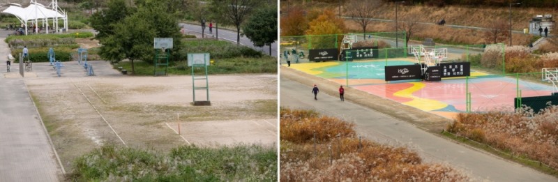 아디다스, 서울시 영등포구 체육시설 개보수 오픈