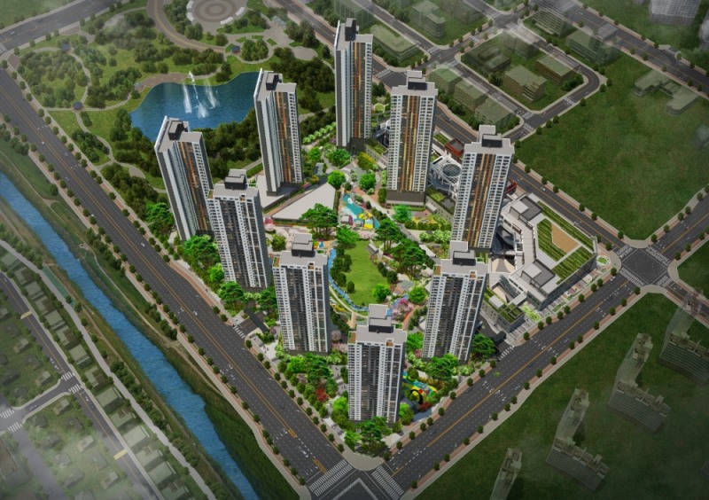 대구테크노폴리스 예미지 더센트럴 조감도