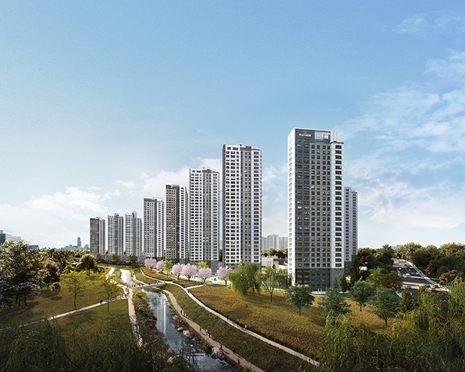 쌍용 더 플래티넘 프리미어 투시도.(사진=쌍용건설)