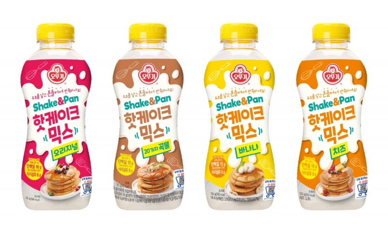 오뚜기 ‘쉐이크앤팬 핫케이크 믹스’ 4종 출시
