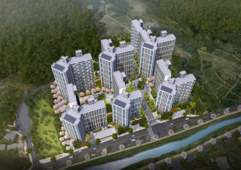 e편한세상 금산 프라임포레 조감도.