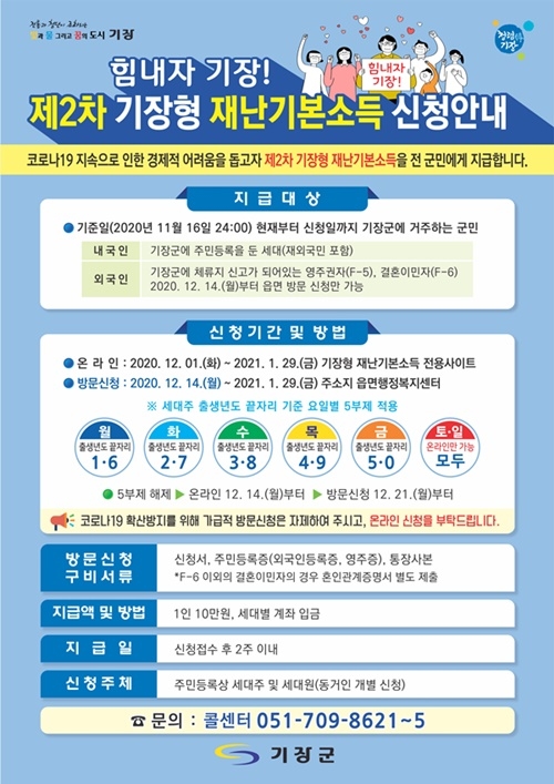 제2차 기장형 재난기본소득 안내문(안).