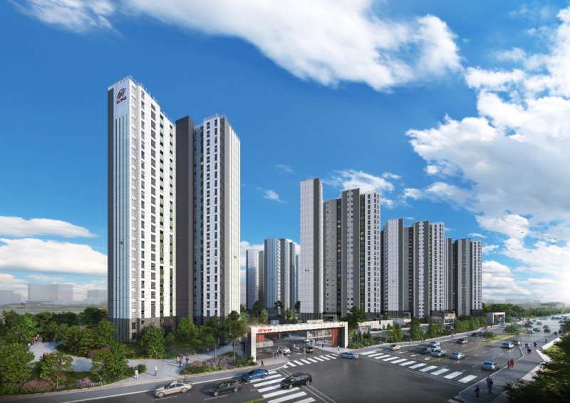 힐스테이트 봉담 투시도.(사진=현대건설)