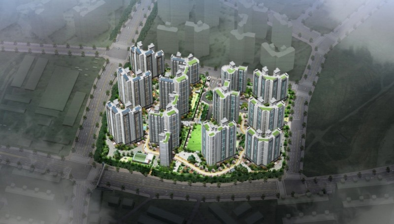 아산 삼부르네상스 더힐 조감도