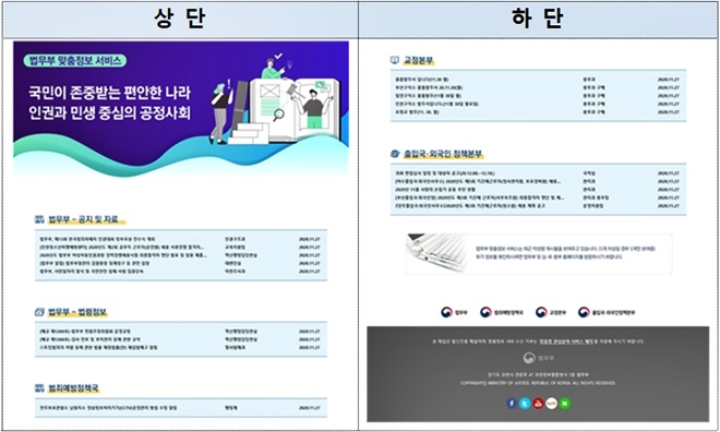 소식지.(제공=법무부)