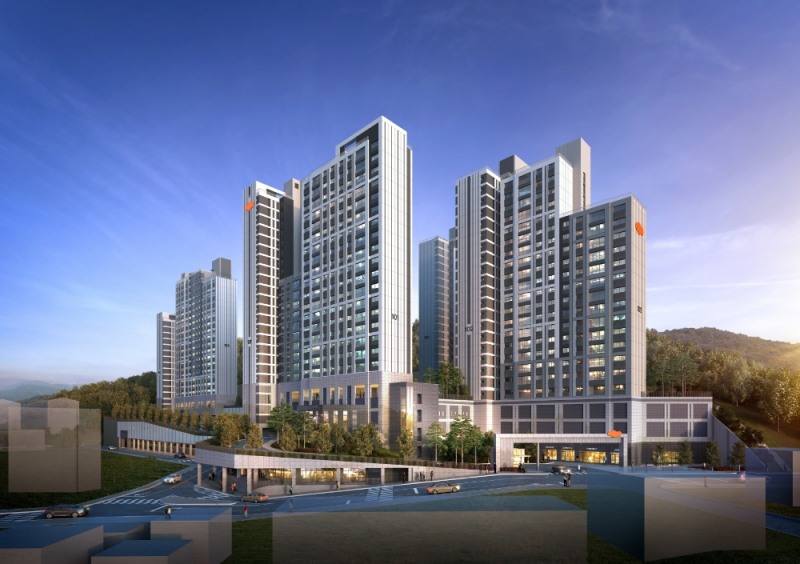 e편한세상 단양 리버비스타 투시도.(사진=대림건설)