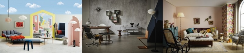 LG하우시스가 '2021/22 디자인 트렌드 세미나'를 통해 제시한 3가지 테마로 연출된 공간 이미지.(사진=LG하우시스)