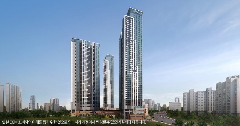 힐스테이트 고덕 센트럴 주경 투시도