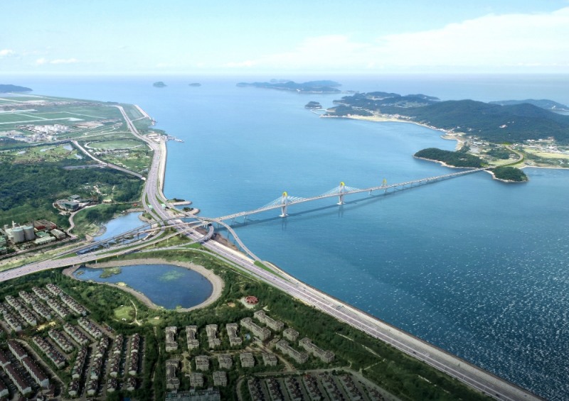 영종~신도 평화도로.(사진=한화건설)