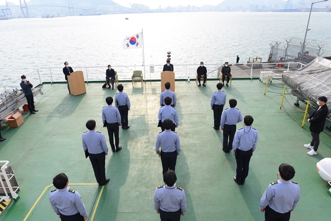 12월 18일 오션폴리텍 제28기 외항상선3급 해기사 양성과정 수료식.(사진제공=한국해양수산연수원)