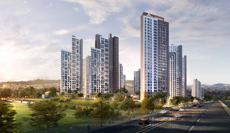 인천 용현4구역 재개발사업 투시도.(사진=SK건설)