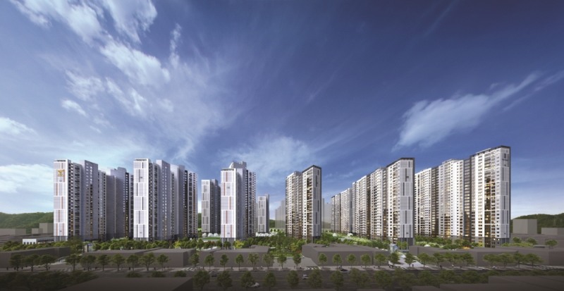 부평 캐슬&더샵 퍼스트 투시도.