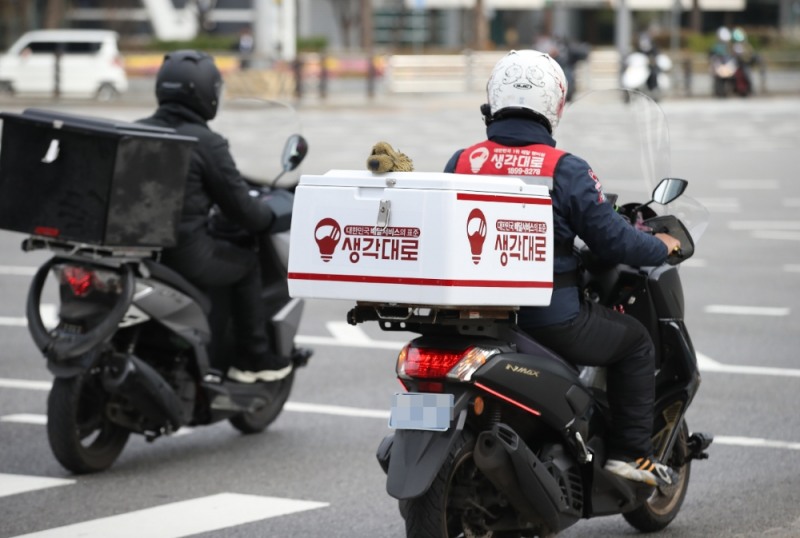 배달 라이더 모습.(사진=연합뉴스)