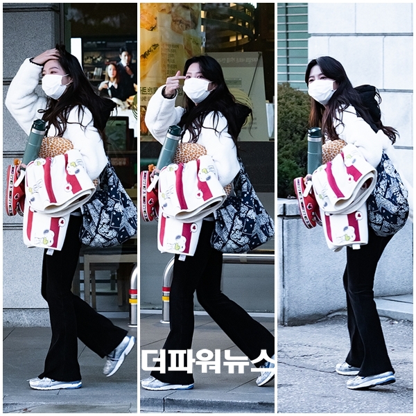 엄현경, KBS 방송국 퇴근길