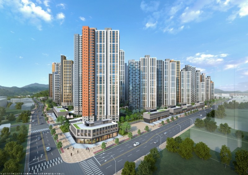 e편한세상 부평 그랑힐스 주경 투시도.(사진=대림산업)