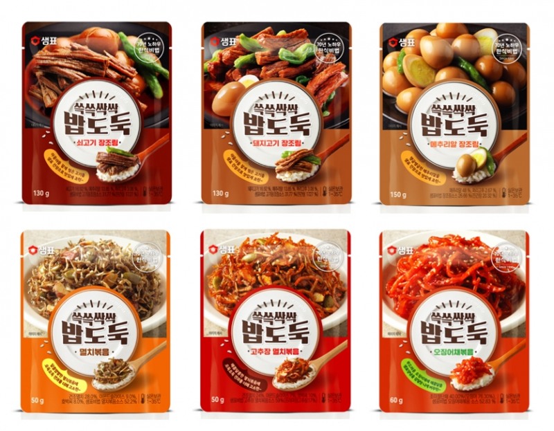 샘표 ‘쓱쓱싹싹 밥도둑’ 6종 출시