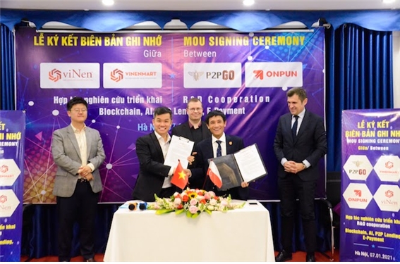 블록체인 P2PGo와 ONPUN 및 베트남 국가창업협회(VINEN) 3자간 MOA 체결