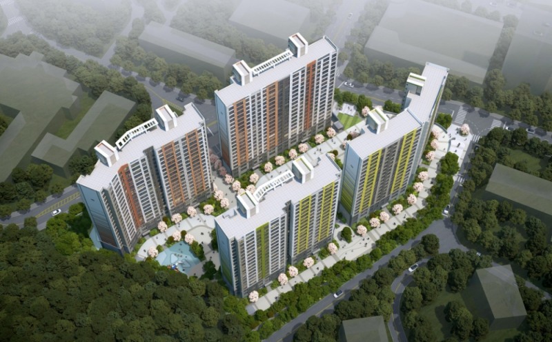 거제시 옥포동 공동주택 신축공사 조감도.(사진=반도건설)