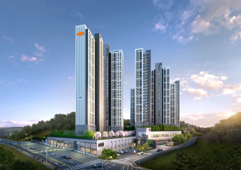 e편한세상 가평 퍼스트원 투시도.(사진=DL이앤씨)