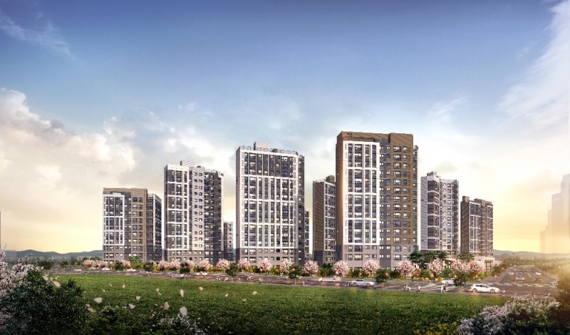 화성 태안3지구 우미린 센트포레 1차 투시도.(사진=우미건설)