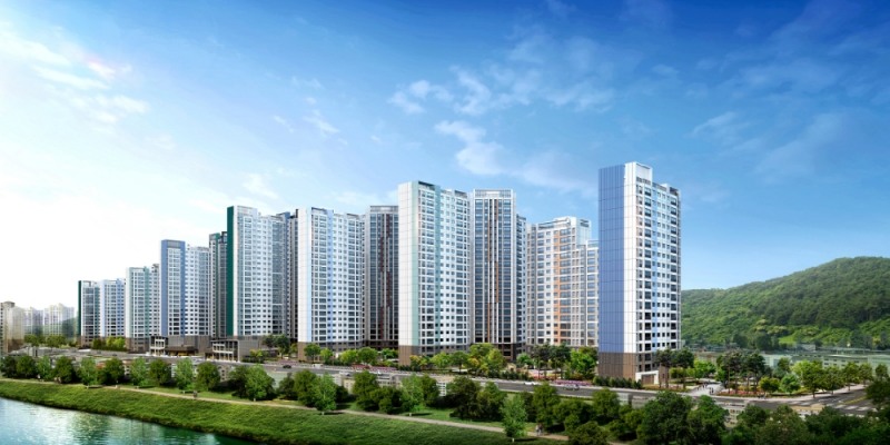 수성 더팰리스 푸르지오 더샵 투시도.(사진=대우건설)