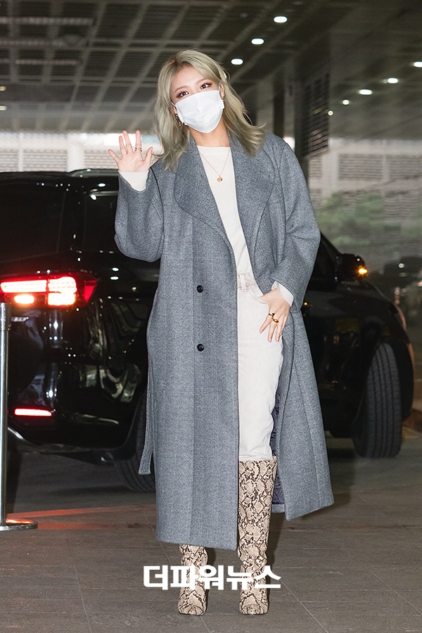 유빈, MBC 쇼챔피언 출근길 현장