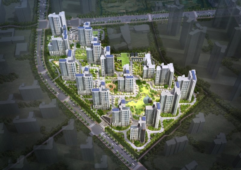 'e편한세상 영종국제도시 센텀베뉴' 조감도.