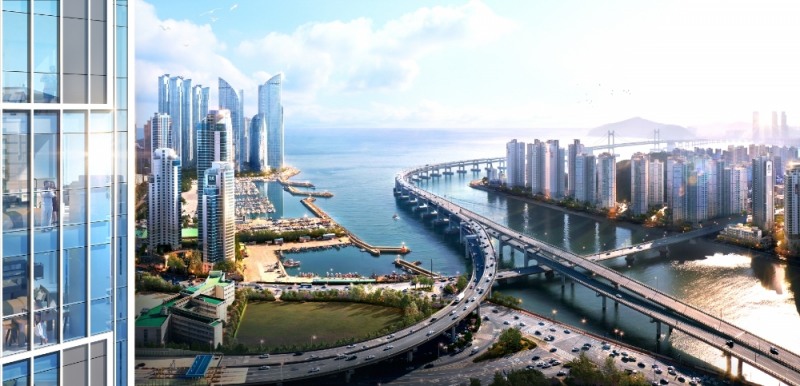 브리티지 센텀에서 바라보는 전경