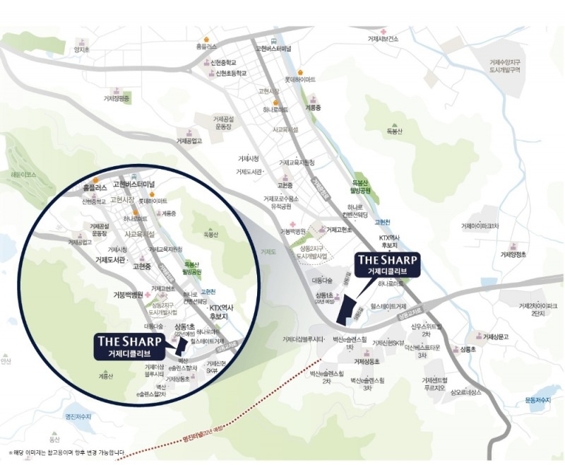 더샵 거제디클리브 위치도.(사진=포스코건설)