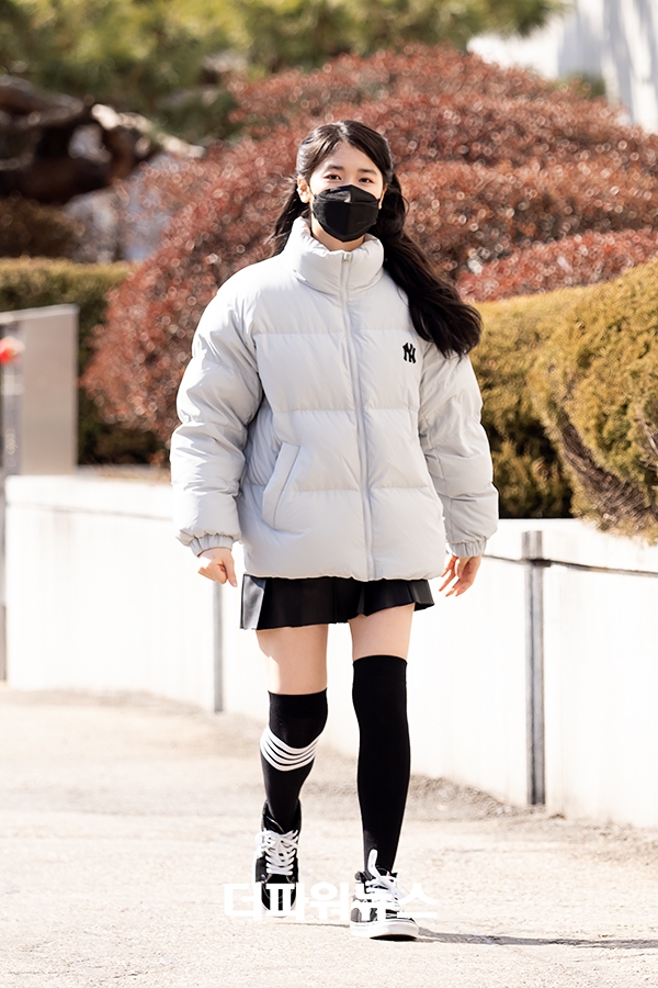 이레, KBS 드라마 출근길 현장