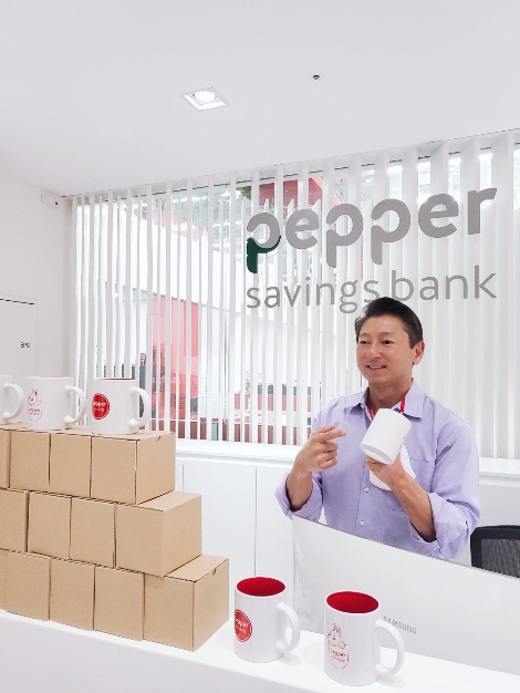 고고챌린지에 동참중인 페퍼저축은행 장매튜 대표. 사진=페퍼저축은행