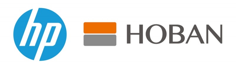 HP프린팅코리아(좌), 호반건설(우) 로고.(사진=호반건설)