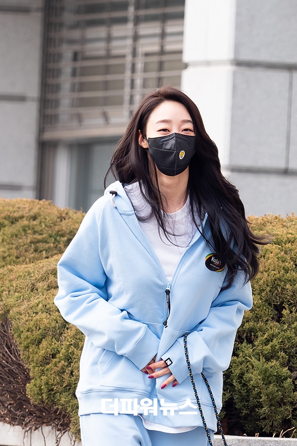 최여진, KBS 드라마 녹화 출근길 현장