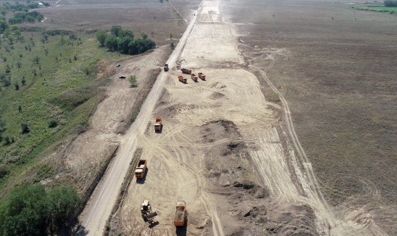 알마티 순환도로 공사현장.(사진=SK건설)