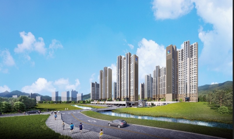 창원 마창대교 반도유보라 아이비파크 주경 조감도.(사진=반도건설)