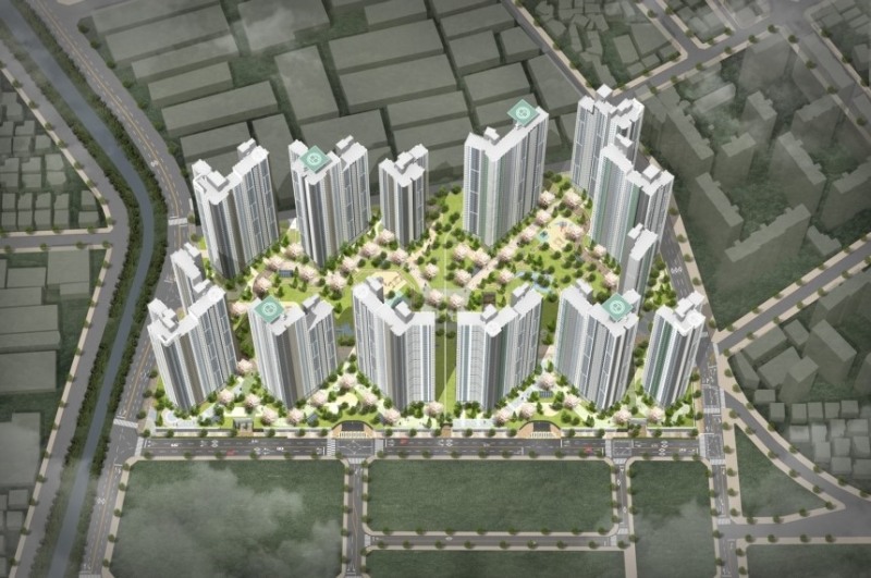 김해 푸르지오 하이엔드 조감도.(사진=대우건설)