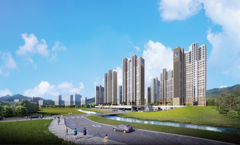 창원 마창대교 반도유보라 아이비파크 주경.(사진=반도건설)