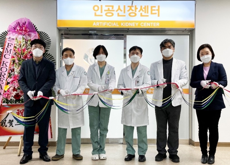 갑을녹산병원 인공신장센터 개소식 전경.(사진=갑을녹산병원)