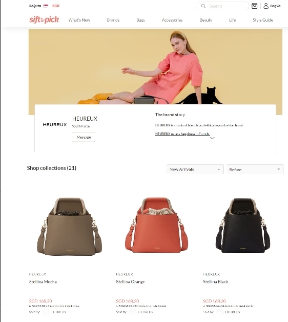 오르바이스텔라 진출 시프트앤픽 사이트.(사진=오르바이스텔라)