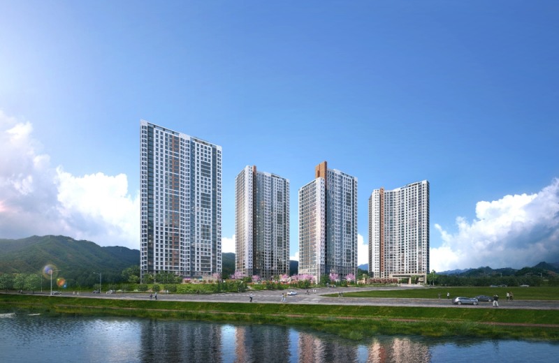 경산 하양지구 제일풍경채 투시도.(사진=제일건설)