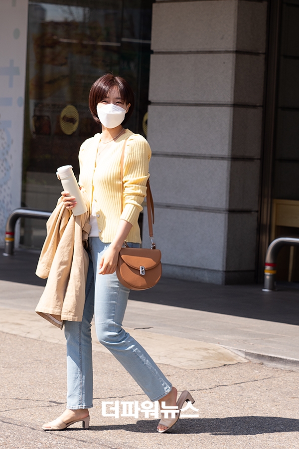 함은정, KBS 드라마 녹화 출근길