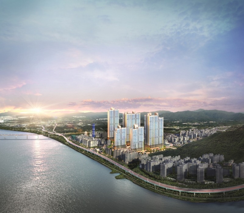 덕소 강변 라온프라이빗 조감도.